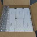 6 Pcs Crystal Small Bud Flower Vase 4.4 Inch, Christmas Decorations for Home, Wedding or Gift - Clear with Gift Box, 5x11cm/2"x4.4"