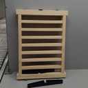 YOCAN Paint-Free Wooden Freestanding Dog Gates for The House,Doorways, Stairs,Wood Dog Fences Indoor Pet Gate,Step Over Fence-3 Panels L:69" H:16.9"