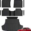 Floor Mats for Toyota Camry 2025-2026, All Weather Floor Mats Trunk Cargo Liner and Door Sill Guards Accessories, Full Coverage Set