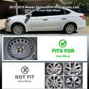 16 inch Hubcaps Fits for 2013-2019 Nissan Sentra & 2011-2025 Nissan Leaf (Set of 4), Wheel Covers for 13-19 Sentra,11-25 Leaf Models Wheel Rim Hubcap Replacement - Silver