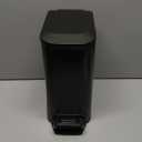 TIPGO Slim Bathroom Trash Can with Lid Soft Close, Step Pedal, 6 Liter / 1.6 Gallon Stainless Steel Trash Bin, Small Garbage Cans for Bedroom, Office, Kitchen (Matte Black)