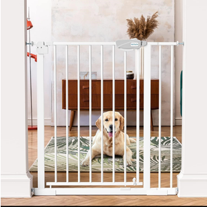 Baby Gate - 40'' Extra Tall and 30''-37'' Adjustable Width Pet Gate for Stairs