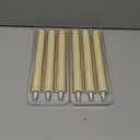 KSWING Upgraded Real Wax LED Flameless Taper Candles with Remote, 6 PCS Ivory Dripping Candlesticks Battery Operated 3D Flickering - 9.6" Long Realistic Fake Candle Sticks for Home/Wedding/Xmas Decor