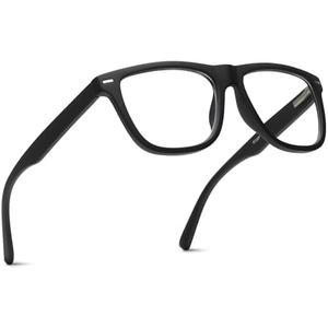 2SeeLife Oversized Blue Light TR-90 Reading Glasses for Men – Medium Fit, Sturdy Frame, Spring Hinges, Premium Readers, Black, +1.75