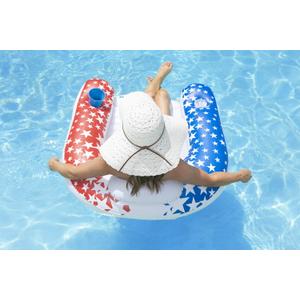 Poolmaster American Stars Inflatable Pool Floaties for Kids and Adults