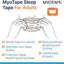 Sleep Tape for Adults - Mouth Tape for Adults- Improves Your Sleep Quality - Promotes Nasal Breathing During Sleep - Reduces Mouth Breathing and Snoring - Comfortable & Elastic (L)