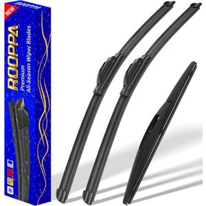 3 wipers Replacement for 2016-2020 2021 2022 Honda HRV HR-V, Windshield Wiper Blades Original Equipment Replacement - 26"/18"/10" (Set of 3) U/J HOOK