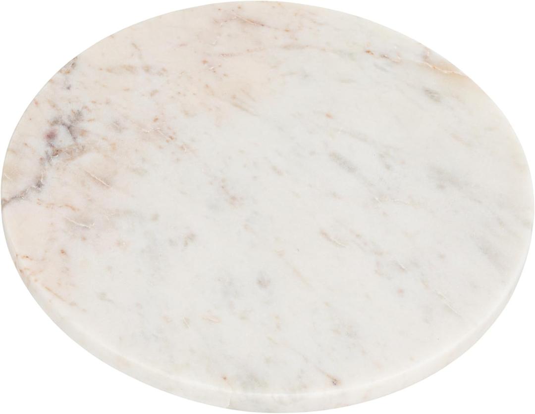 Round White Marble Cutting Board