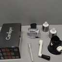 Cambom Rotary Cheese Grater Hand Crank Cheese Shredder for Fresh Cheese, Vegetable, Nuts,Non-slip Suction Base, Free Cleaning Brush Three Blades, Black