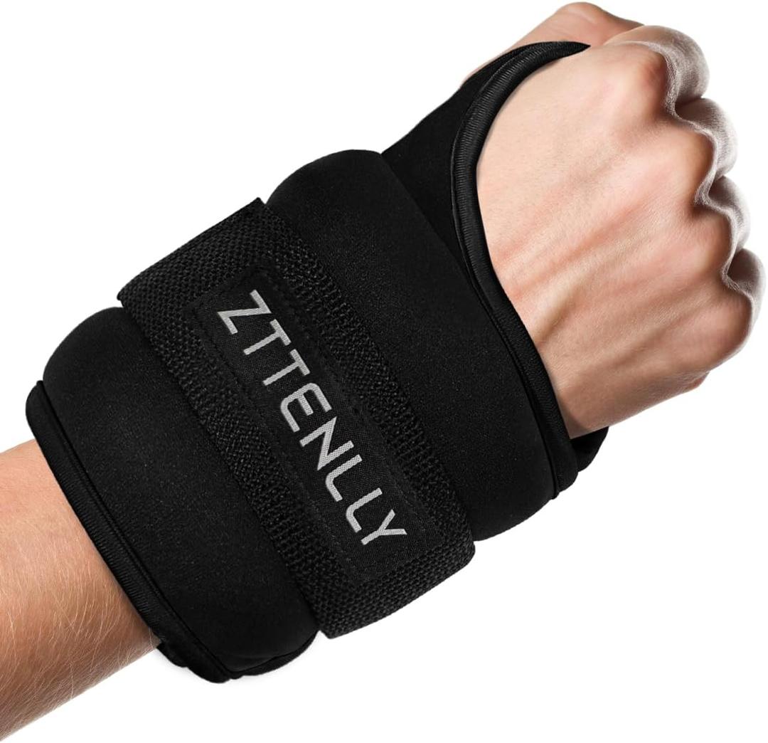 Wrist Weights Sets of 2 - Adjustable Size - 1lbs*2/2lbs*2/3lbs*2 Thumb Loops Lock Arm Hand Weights Sets for Women & Men - Suitable for Walking, Physical Therapy, Running, Yoga, and Aerobics