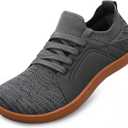 L-RUN Women's Walking Shoes Wide Toe Barefoot Shoes Minimalist Zero Drop Shoes Breathable Sneakers, Size 7