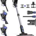 Cordless Vacuum Cleaner, 45KPA Stick Vacuum Cleaners for Home with Up to 45 Mins Runtime, 6-in-1 Rechargeable Lightweight Vacuum with Powerful Suction for Carpets, Pet Hair, Hardwood Floors