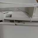 Suncast 99 Gallon Wicker Horizontal Outdoor Deck Box with Hinged Lid, Water-Resistant Storage Solution for Patio, Deck, Yard, and Garage, White, Made in the USA