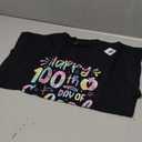 Happy 100th Day Of School Tie Dye Rainbow 100 Days Smarter T-Shirt, Medium Youth