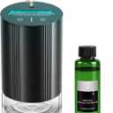 Waterless Essential Oil Diffuser with 100ml of Pure Essential Oil, Mini Scent Air Diffuser with 7 Color Lights, 100ml Large Capacity CarDiffuser, 3 Timers & 3Mist Levelsfor Home, Car, Office (Black)