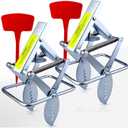Mole Trap Scissor 2 Pack, Upgraded Mole Traps for Lawns That Kill Best, Galvanized Steel Mole Killer, Easy Step Setup (2 PACK Jawed Scissor)