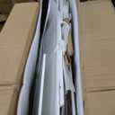 ROBUD Wooden Play Kitchen Set for Kids and Toddlers with Coffee Machine, Ice Maker, Microwave, Oven, Large Cabinet, 12 Accessories, Gift for 3+, White