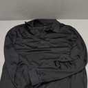 Tyhengta Men's Polo Shirt Long Sleeve Quick Dry Athletic Performance Shirts Pique Golf Shirt Black Medium