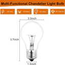 60 Watt Incandescent Light Bulbs,A19 60W Light Bulb, Dimmable, 2700K, Soft White,4Pack