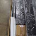 Garvee King Size Bed Frame, Velvet Upholstered Platform Bed Frame with Rivet Decor Headboard, Strong Wood Slat Support, No Box Spring Needed, Grey (King)