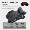 Sweet Spot Pillow, 27 Angle Perfect Position Couples Pillow, Perfect Instant Intimacy Pillows, Wedge Memory Foam Butt Cushion, Provides Waist and Neck Support (Black)