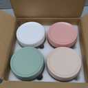 POIKSHARK 4-Pack Overnight Oats Containers with Lids,16 OZ Wide Mouth Glass Jars with Airtight Lids, Mason Jars Glass Food Containers for Snack Spice Sugar Food Prep Yogurt