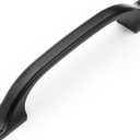 Ravinte 3 Pack Black Cabinet Pulls 3 Inch Kitchen Cabinet Handles Matte Black Handles for Kitchen Cabinet Hardware Arch Cabinet Handles for Drawer Dresser Curved Drawer Handles