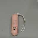 JISULIFE Handheld Mini Fan, 3 IN 1 USB Rechargeable Portable Fan [12-19 Working Hours] with Power Bank, Flashlight, Pocket Design for Travel/Summer/Concerts/Lash, Gifts for Women (Pink)
