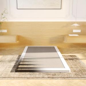 LUMUNANCE Twin XL Box Spring 2 Inch Low Profile Metal Box Spring Twin XL Size Bed Base, Mattress Foundation with Fabric Cover, Easy Assembly