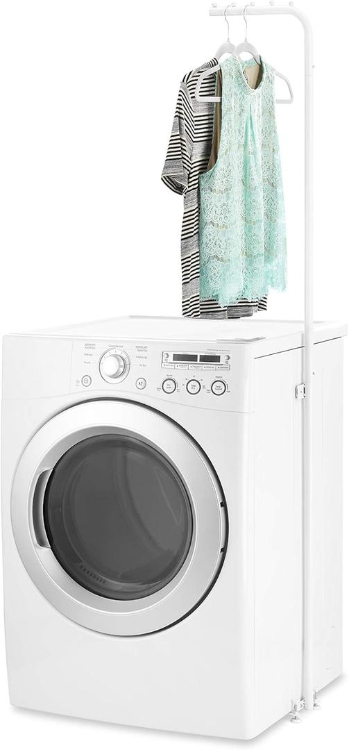 Whitmor Magnetic Laundry Valet Hanging Rod - White