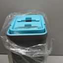 JOYMOOP Mop and Bucket Set with Wringer, Mops for Floor Cleaning, Wall Mop Cleaner with Long Handle, with 4 Reusable Microfiber Mop Pads - Grey+Cyan Blue