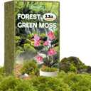 ZeeDix 3.3 lbs Forest Moss for Plants Indoor - Dried Orchid Moss for Repotting, Natural Green Sphagnum for Potted Plants Carnivorous Monstera Succulents Crafts Reptile Habitat (Expands to 60 qt)
