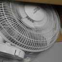 Comfort Zone 16 inch Table Fan with Adjustable Tilt, Wide Area Oscillation, Quiet Air Circulator Fan For Bedroom, 3 Speed Desktop Fan for Home Office, Push Button Controls, White