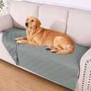 hyha Waterproof Dog Bed Blanket, Soft Pet Blankets, Waterproof Couch Cover for Dogs, Reversible Sofa Covers Washable for Furniture (40x70 Inch, Grey/Dark Grey)