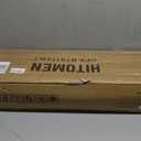 Homykic Over The Toilet Storage, Bamboo Over Toilet Bathroom Organizer Rack, Freestanding Bathroom Shelves Above Toilet Storage with 3 Hooks, Bathroom Space Saver, No Rust, Easy to Assemble, White (10.3"D x 24.8"W x 66.8"H)