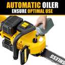 40V(20V*2) 16" Brushless Chainsaw Cordless, Electric Chainsaw Fully Compatible with DeWalt 20V MAX, Auto-Oiling, Tool-Free Tensioning, Safety Chain Brake, Batteries and Charger Not Included