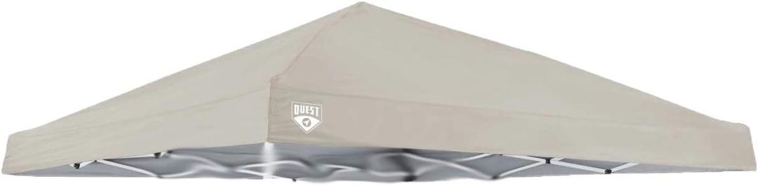 for Canopy Top for Quest Q64 10' x 10' Slant Leg Instant Up Canopy Gazebo Replacement Tent Parts (Khaki)