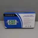 GZRUIYANG Exit Sign With Emergency Lights Green, LED Exit Light With Battery Backup, UL 924 Certified, AC 120/277V, Commercial Lights Combo for Business - 1 Pack (White Housing Green Letter)