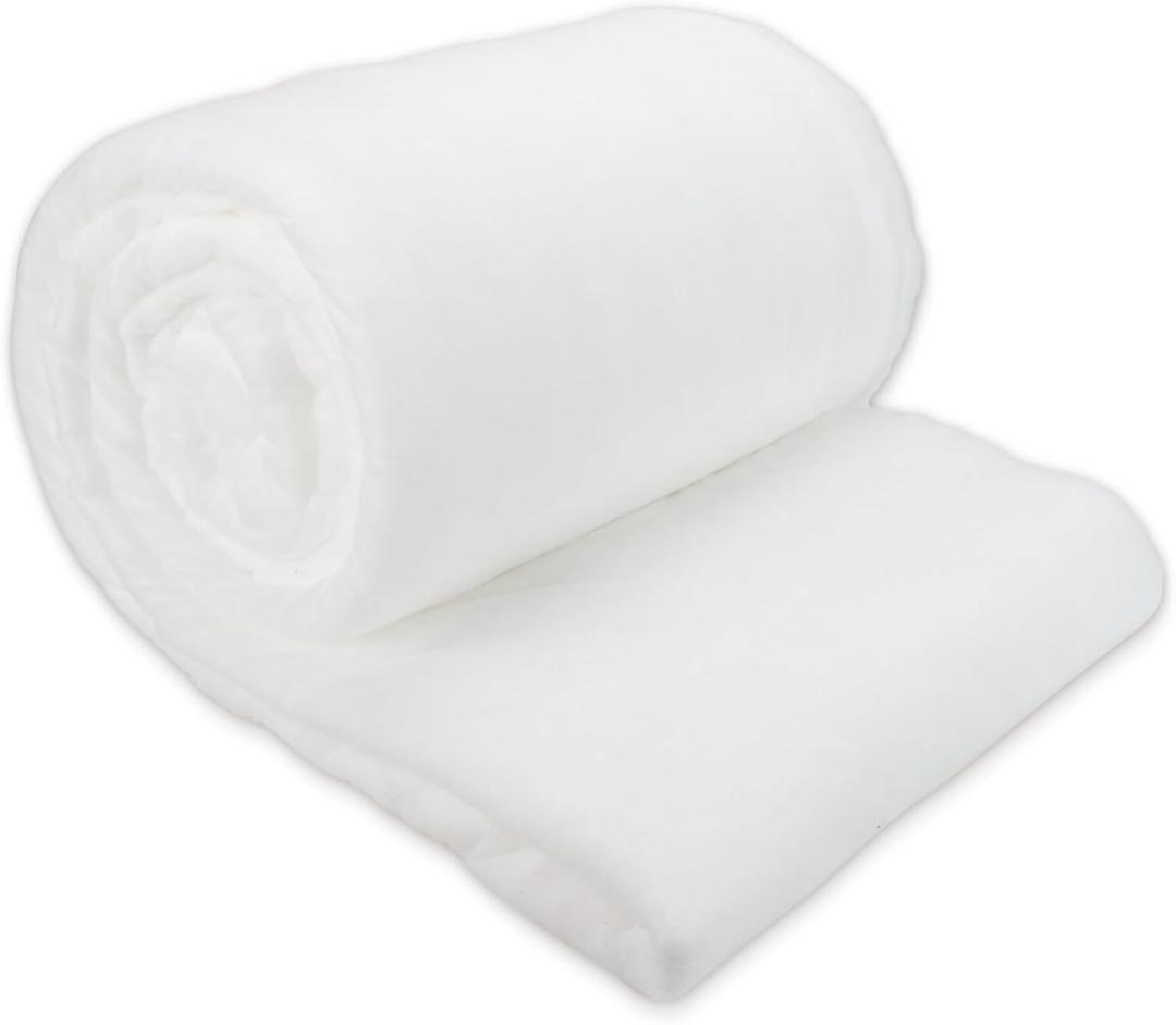 Upholstery Quilt Batting, 90 Inch x 108 Inch Polyester Batting Multipurpose Wadding Fabric Fiber Stuffing for Cushion Pillows, Bedspreads, Padding, Interior Decoration Stuffing - Crafts