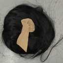 Black long wig, size XL