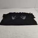 Avanova Women Skull Finger Graphic Distressed Tee Shirt Ripped Short Sleeve Crop Tops (3X-Large)
