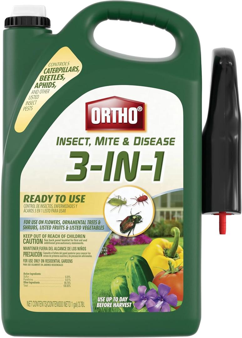 Ortho Insect Mite & Disease 3-in-1 Ready-To-Use 1 gal. (128 Fl Oz (Pack of 1))