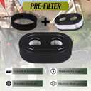 593260 Air Filter with Pre-Filter Kit (12PCS) Compatible with Briggs and Stratton 4247 5432 5432k 09P00 09P702 550E 500EX 550EX 625 575EX Series Engine - Lawn Mower Air Cleaner 593260 798452 334404
