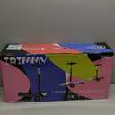 24V Electric Scooter for Kids w/150W Powerful Motor, Thumb Throttle, LCD Screen, Bluetooth, Light-Up Stem Deck & Wheels, 3 Adjustable Heights, 5MPH Safe Speed, 3 Wheel Electric Scooter for Kids