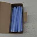 CANDWAX 8 inch Taper Candles Set of 12 - Dinner Candles Dripless - Tall Candles Long Burning Perfect for Dinner, Party or Wedding Candles Decor - Light Blue Candles