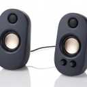 OHAYO 60W Computer Speakers for Music and Gaming, Active Bluetooth 5.3, Stereo 2.0 Speakers for Desktop PC or Laptop, 3.5mm Aux RCA USB Input, 1 Pair, Black