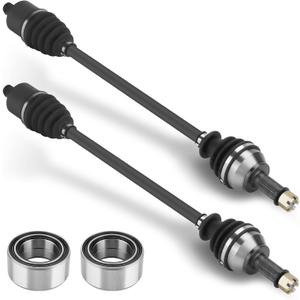 Front CV Axle & Wheel Bearing Combo Kit for Polaris RZR XP 1000/RZR XP 4 1000 2014-2022; 2 pair Front Left/Right Greased 4340 Chromoly Steel CV Axle Drive Shaft with Wheel Bearing Assembly for 1333420
