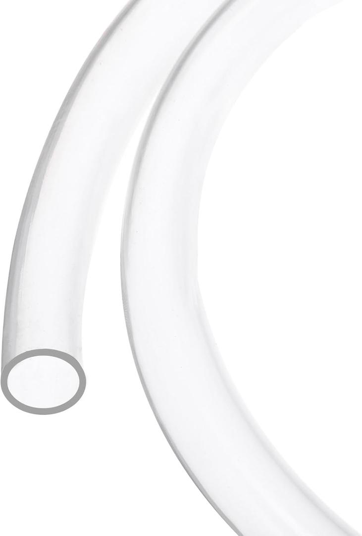 MECCANIXITY Clear PVC Tubing 3/4" ID 7/8" OD Plastic PVC Tube Flexible Water Hose 50ft for Industrial Tubing, Aquariums, 19mm x 22mm