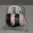 4pcs Fuzzy Ear Muffs for Women, Foldable Faux Fur Ears Warmer Fluffy Outdoor Cute Earmuffs Winter Accessories (4, White/Black/Dark Grey/Pink)