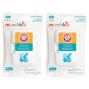 Munchkin Arm & Hammer Pacifier Wipes - Safely Cleans Breast Pump Parts and Feeding Essentials for Baby and Toddler, 2 Pack, 72 Wipes